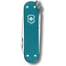 Нож-брелок Victorinox Classic SD Alox, бирюза Wild Jungle (0.6221.242G)